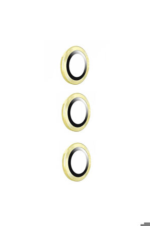 Samsung Galaxy S24 Uyumlu Zore Kamera Lens Koruyucu Cam Filmi Sarı