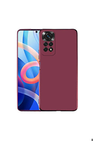 Xiaomi Redmi Note 12 Pro 4G Uyumlu Kılıf Zore Premier Silikon Kapak Mürdüm