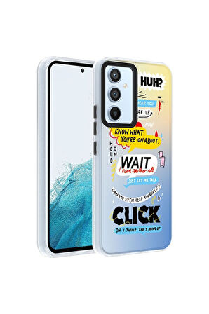Samsung Galaxy A54 Uyumlu Kılıf Desenli Zore Dragon Sert Kapak Kelimeler