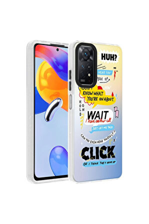 Xiaomi Redmi Note 12 Pro 4G Uyumlu Kılıf Desenli Zore Dragon Sert Kapak Kelimeler