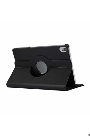Lenovo Tab P11 Pro 11.2" 2.Nesil Uyumlu Zore Dönebilen Standlı Kılıf Siyah