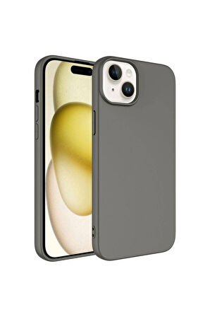 Apple iPhone 15 Uyumlu Kılıf Zore LSR Lansman Kapak Titanyum