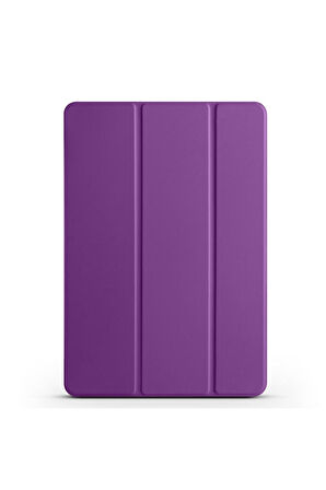 Huawei MatePad Air 2023 Uyumlu Zore Smart Cover Standlı 1-1 Kılıf Mor