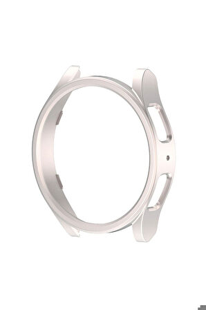 Samsung Galaxy Watch 6 44mm Uyumlu Sert PC Kasa Koruyucu Zore Watch Gard 16 Starlight