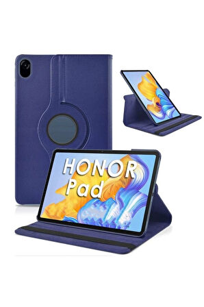 Huawei Honor X8 Pro 11.5' Uyumlu Zore Dönebilen Standlı Kılıf Lacivert