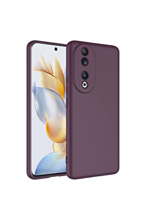 Huawei Honor 90 Uyumlu Kılıf Zore Mara Lansman Kapak Mürdüm