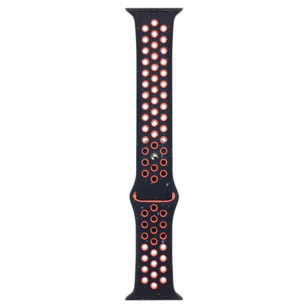 Apple Watch 7 41mm Uyumlu Kordon Silikon Esnek Yumuşak Delikli Spor KRD-02 Kayış