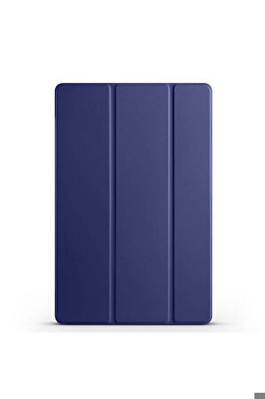 Samsung Galaxy Tab S9 Uyumlu Zore Smart Cover Standlı 1-1 Kılıf Lacivert