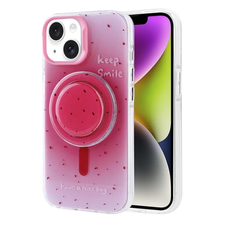 Apple iPhone 14 Uyumlu Kılıf M-safe Şarj Özellikli Tak-Çıkar Pop Soketli Zore Tiktok Kapak