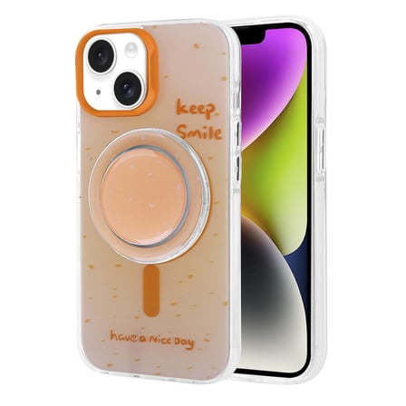 Apple iPhone 14 Uyumlu Kılıf M-safe Şarj Özellikli Tak-Çıkar Pop Soketli Zore Tiktok Kapak