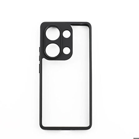Xiaomi Redmi Note 13 Pro 4G Uyumlu Kılıf Kamera Korumalı Şeffaf Arka Yüzey Zore New Roll Kapak