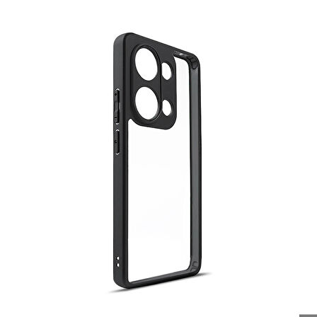 Xiaomi Redmi Note 13 Pro 4G Uyumlu Kılıf Kamera Korumalı Şeffaf Arka Yüzey Zore New Roll Kapak