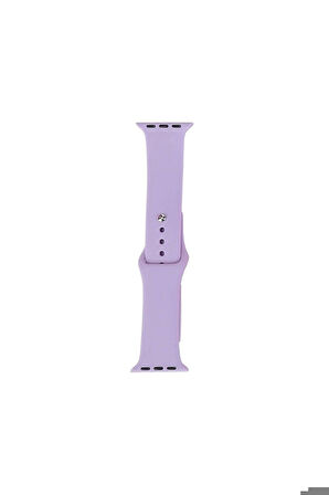 Apple Watch 38mm Uyumlu Band Serisi Klasik Kordon Silikon Strap Kayış Mor