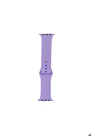 Apple Watch 44mm Uyumlu Band Serisi Klasik Kordon Silikon Strap Kayış Lavender