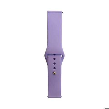 Huawei Honor Magic 2 46mm Uyumlu Band Serisi 22mm Klasik Kordon Silikon Strap Kayış Lila