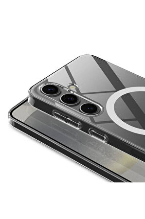 Samsung Galaxy S24 Plus Uyumlu Kılıf Kamera Korumalı Magsafe Sert PC Zore Porto Kapak