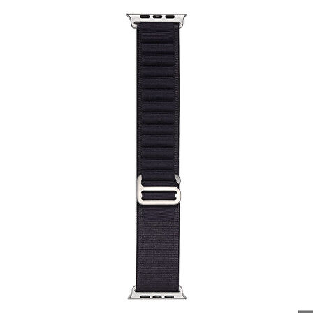 Apple Watch 7 41mm Uyumlu Kordon Naylon Kumaş Spor Görünümlü Band-74 Hasır Kayış Mor