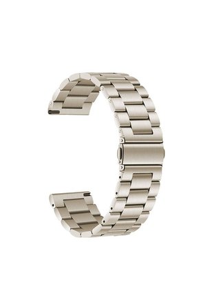 Samsung Galaxy Watch Active 2 40mm Uyumlu 20mm Kordon Metal Baklalı Tasarım Zore Band-04 Kayış