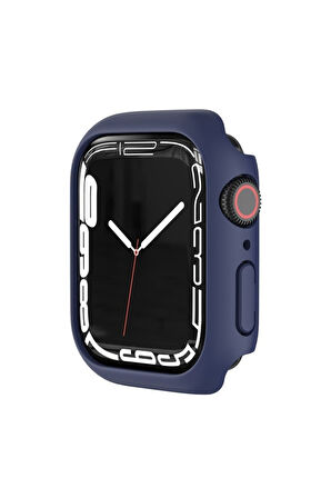 Apple Watch 44mm Uyumlu Zore 01 Kasa ve Ekran Koruyucu Lacivert