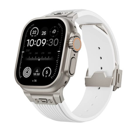 Apple Watch 42mm Uyumlu Zore KRD-113 Spor Görünümlü Silikon Kordon