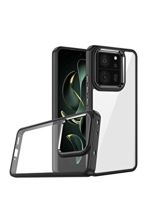 Xiaomi Mi 13T Pro Uyumlu Kılıf Zore Flora Kapak Siyah