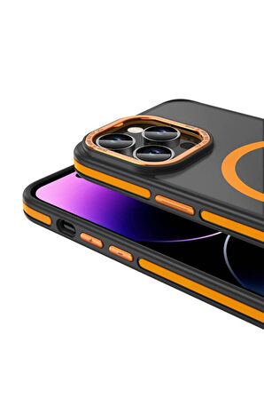 Apple iPhone 14 Pro Uyumlu Kılıf Magsafe Şarj Özellikli Mat Görünümlü Zore Ant Kapak