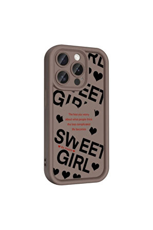 Apple iPhone 14 Pro Uyumlu Kılıf Kamera Korumalı Baskılı Arka Yüzey Zore Klas Kapak Siyah