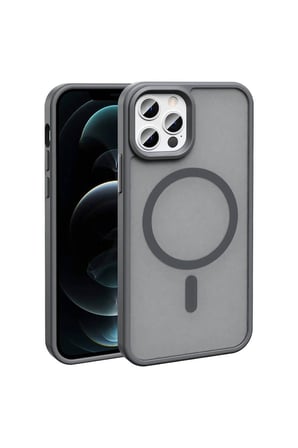 Apple iPhone 12 Pro Uyumlu Kılıf M-safe Şarj Özellikli Mat Arka Yüzey Zore Sio Kapak