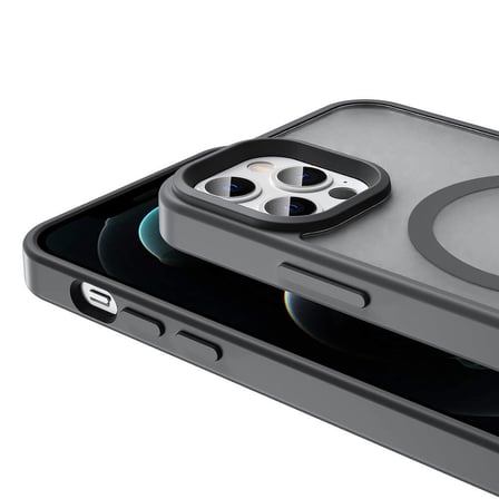 Apple iPhone 12 Pro Uyumlu Kılıf M-safe Şarj Özellikli Mat Arka Yüzey Zore Sio Kapak