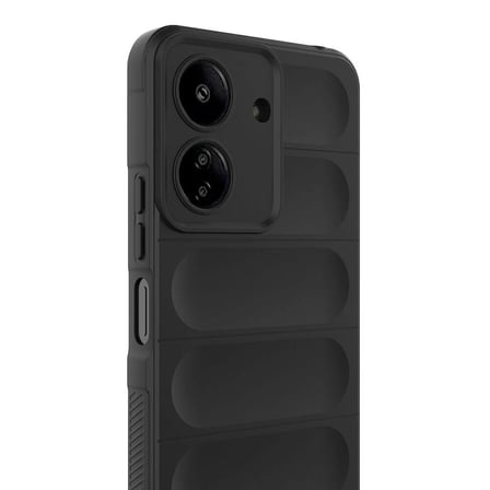 Xiaomi Poco C65 Uyumlu Kılıf Esnek TPU Oyuklu Arka Yüzey Tasarımlı Zore Etnik Silikon Kapak