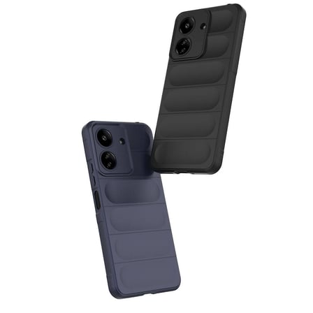 Xiaomi Poco C65 Uyumlu Kılıf Esnek TPU Oyuklu Arka Yüzey Tasarımlı Zore Etnik Silikon Kapak