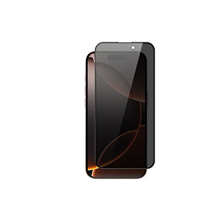Apple iPhone 16 Pro Uyumlu Davin 5D Privacy Cam Ekran Koruyucu