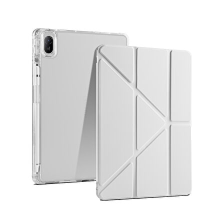 Huawei Mate Uyumlupad SE 11 Kılıf Zore Tri Folding Kalem Bölmeli Standlı Kılıf