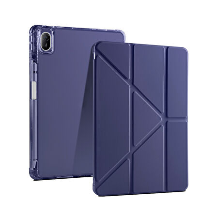 Huawei Mate Uyumlupad SE 11 Kılıf Zore Tri Folding Kalem Bölmeli Standlı Kılıf