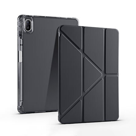 Huawei Mate Uyumlupad SE 11 Kılıf Zore Tri Folding Kalem Bölmeli Standlı Kılıf