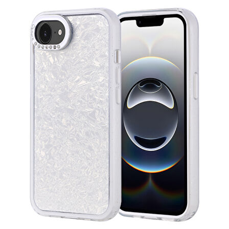 Apple iPhone 16E Uyumlu Kılıf Taşlı Tasarımlı  Zore Kapi Kapak