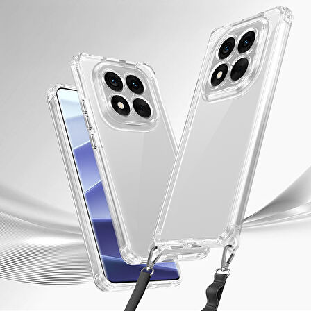 Xiaomi Redmi Note 14 Pro 5G Uyumlu Kılıf Airbagli Takılabilir Askı Aparatlı Zore Snap Silikon Kapak