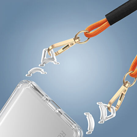 Xiaomi Redmi Note 14 Pro 5G Uyumlu Kılıf Airbagli Takılabilir Askı Aparatlı Zore Snap Silikon Kapak