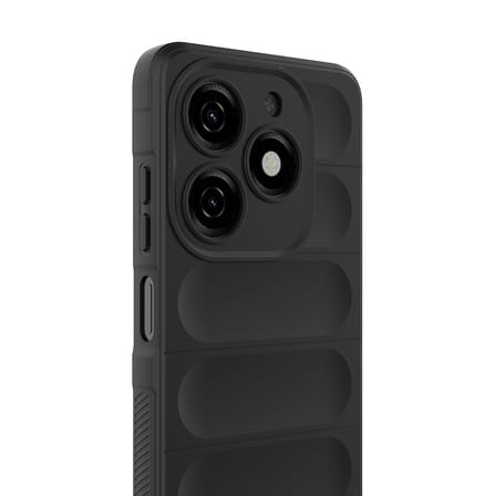 Tecno Spark 20C Uyumlu Kılıf Esnek TPU Oyuklu Arka Yüzey Tasarımlı Zore Etnik Silikon Kapak