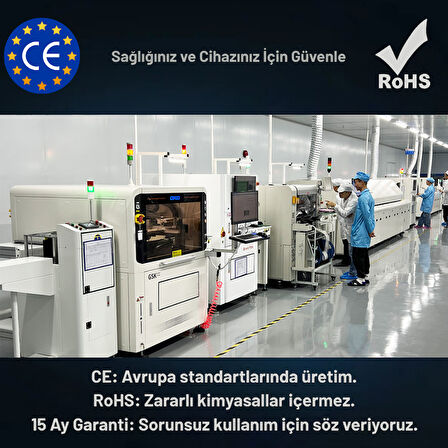 Apple iPhone 15 Plus Uyumlu 4620mAh Yüksek Kapasiteli Batarya - Gelişmiş Akıllı Chip - Pil Sağlığı Destekli - Morfide M-Max