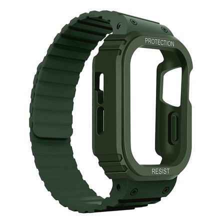 Apple Watch 40mm Uyumlu Zore KRD-142 Airbag Tasarımlı Kasa Koruyuculu Silikon Kordon