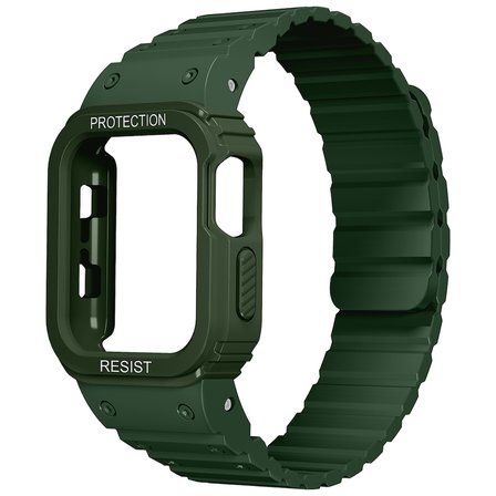 Apple Watch 40mm Uyumlu Zore KRD-142 Airbag Tasarımlı Kasa Koruyuculu Silikon Kordon