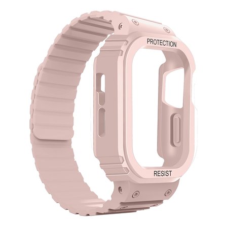 Apple Watch 40mm Uyumlu Zore KRD-142 Airbag Tasarımlı Kasa Koruyuculu Silikon Kordon