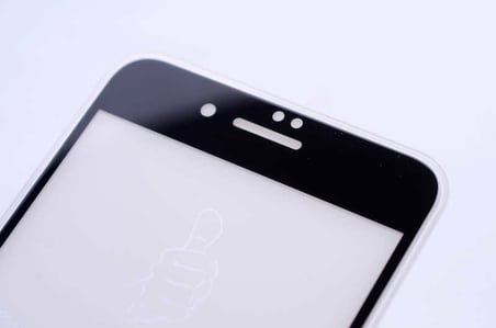 Apple iPhone 8 Plus Uyumlu Zore Kenarları Kırılmaya Dayanıklı Cam Ekran Koruyucu