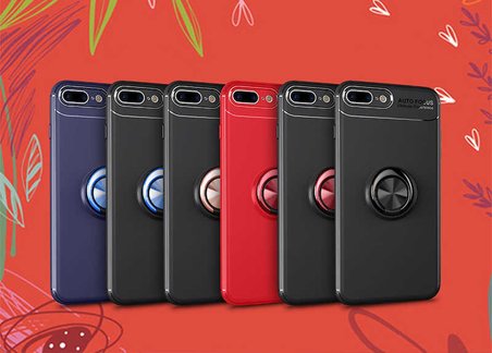 Apple iPhone 8 Plus Uyumlu Kılıf Zore Ravel Silikon Kapak