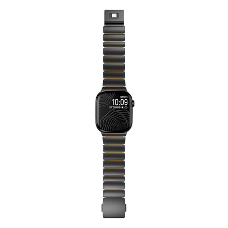 Apple Watch 7 45mm Uyumlu Zore KRD-149 Metal Silikon Kordon