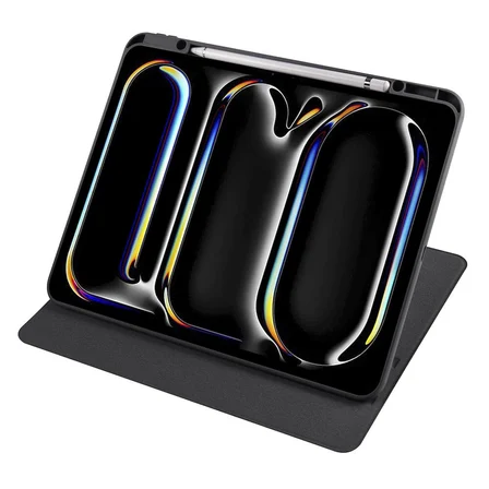 Apple iPad Pro 13 2025 M5 Uyumlu Kılıf Zore Termik Kalem Bölmeli Dönebilen Standlı Kılıf