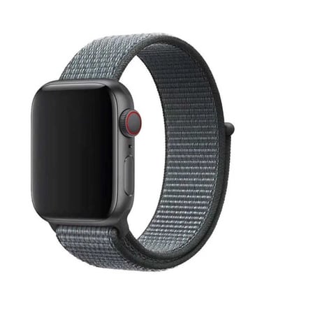 Apple Watch 40mm Uyumlu Kordon Hasır Örgü Cırt Cırtlı Terletmeyen Zore KRD-03 Kumaş Kayış