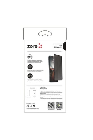 Oppo A52 Uyumlu Zore New 5D Privacy Temperli Ekran Koruyucu
