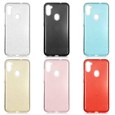 Samsung Galaxy M11 Uyumlu Kılıf Zore Shining Silikon
